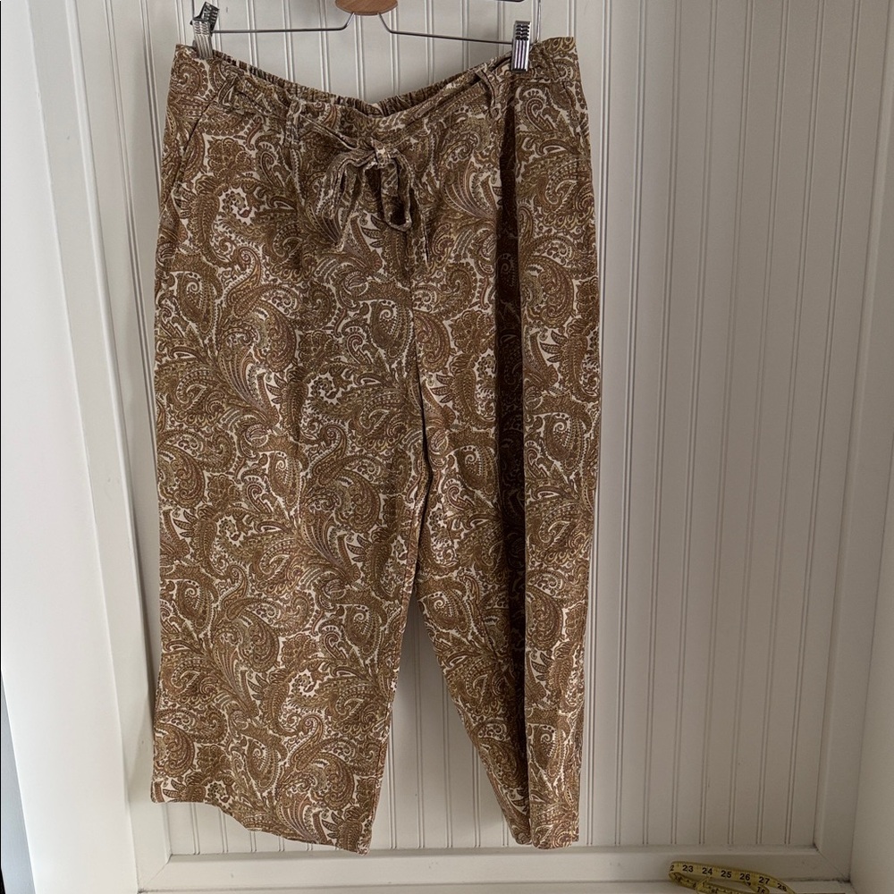 Maison D’Amelie Paisley Linen Pants - Picture 2 of 7